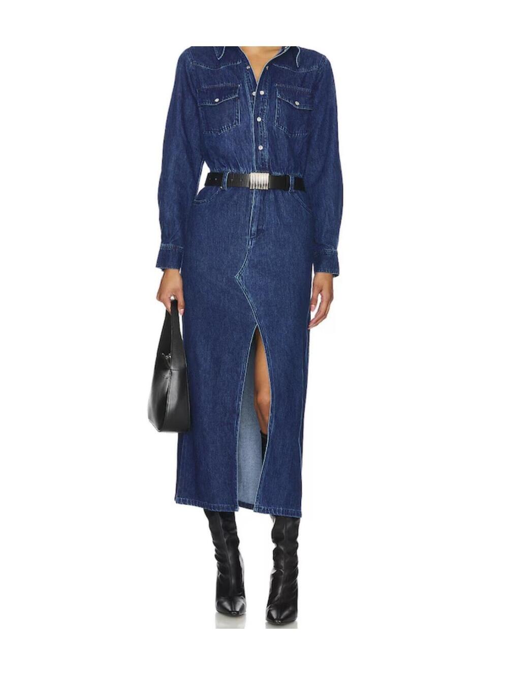 Dakoda Dress in Medium‎ Blue Steve Madden NWT Revolve